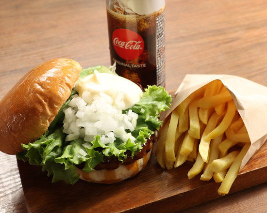 ハンバーグTERU F-1155】テリヤキバーガーセットTeriyaki burger Set