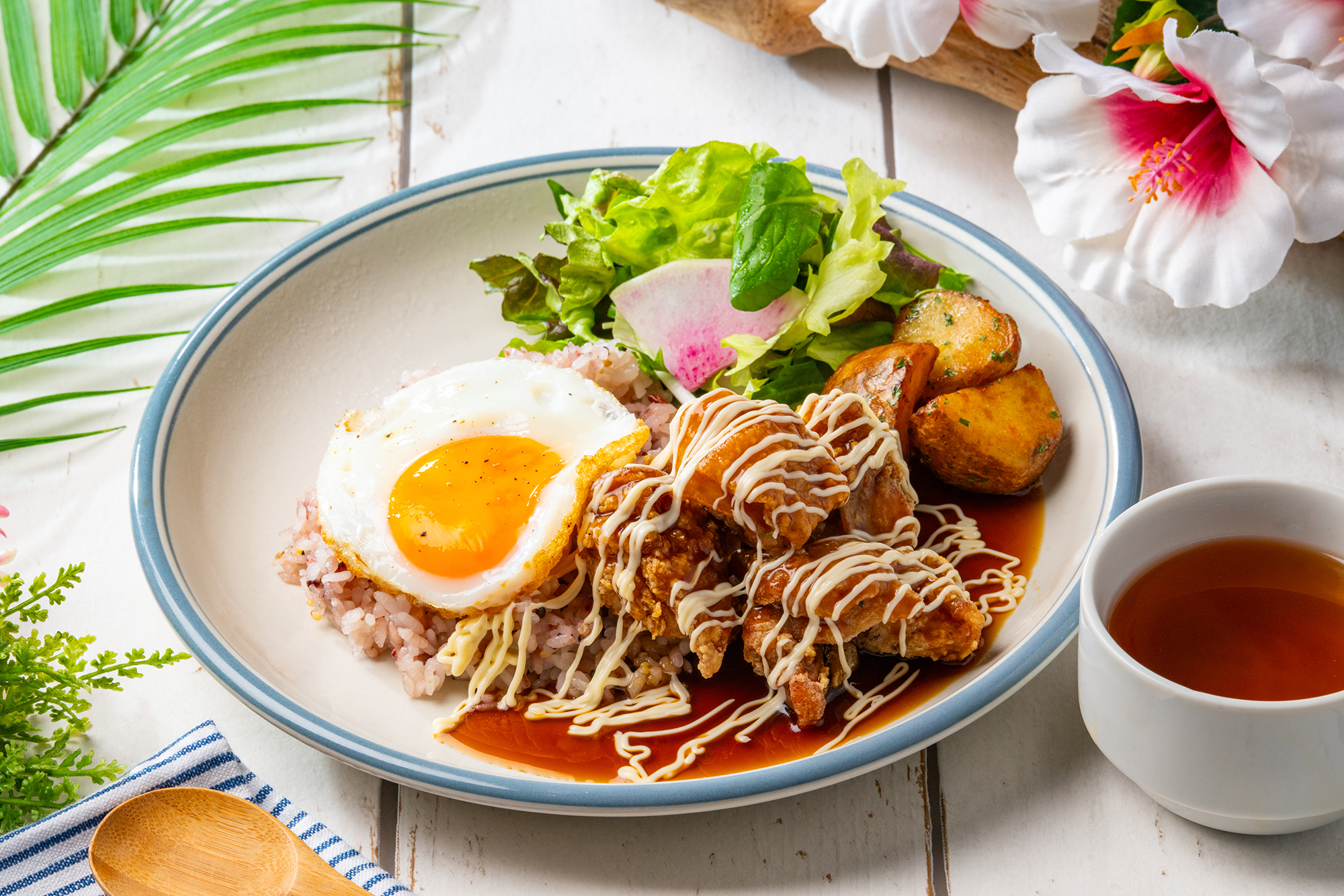 モアナキッチンカフェ モチコチキンてりやきソースプレート