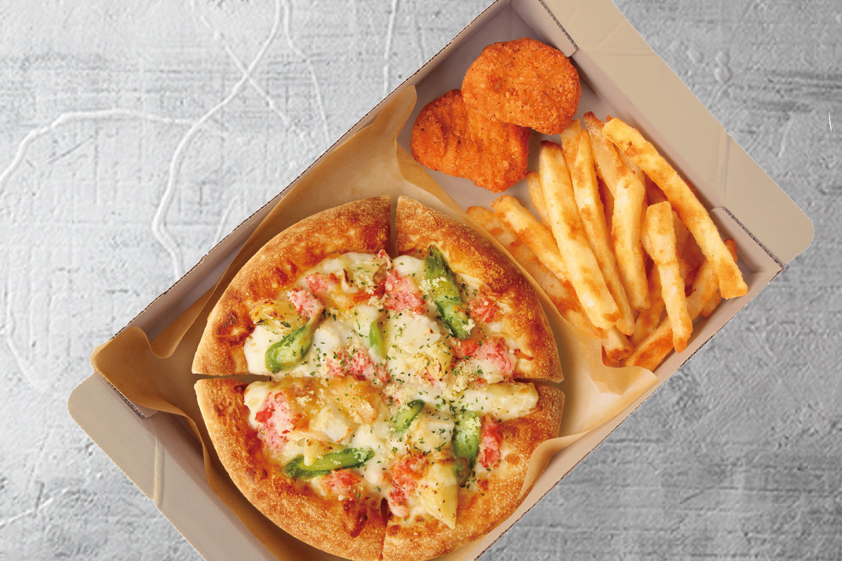 ピザハット 紅ずわい蟹のグラタンピザ(MYBOX)