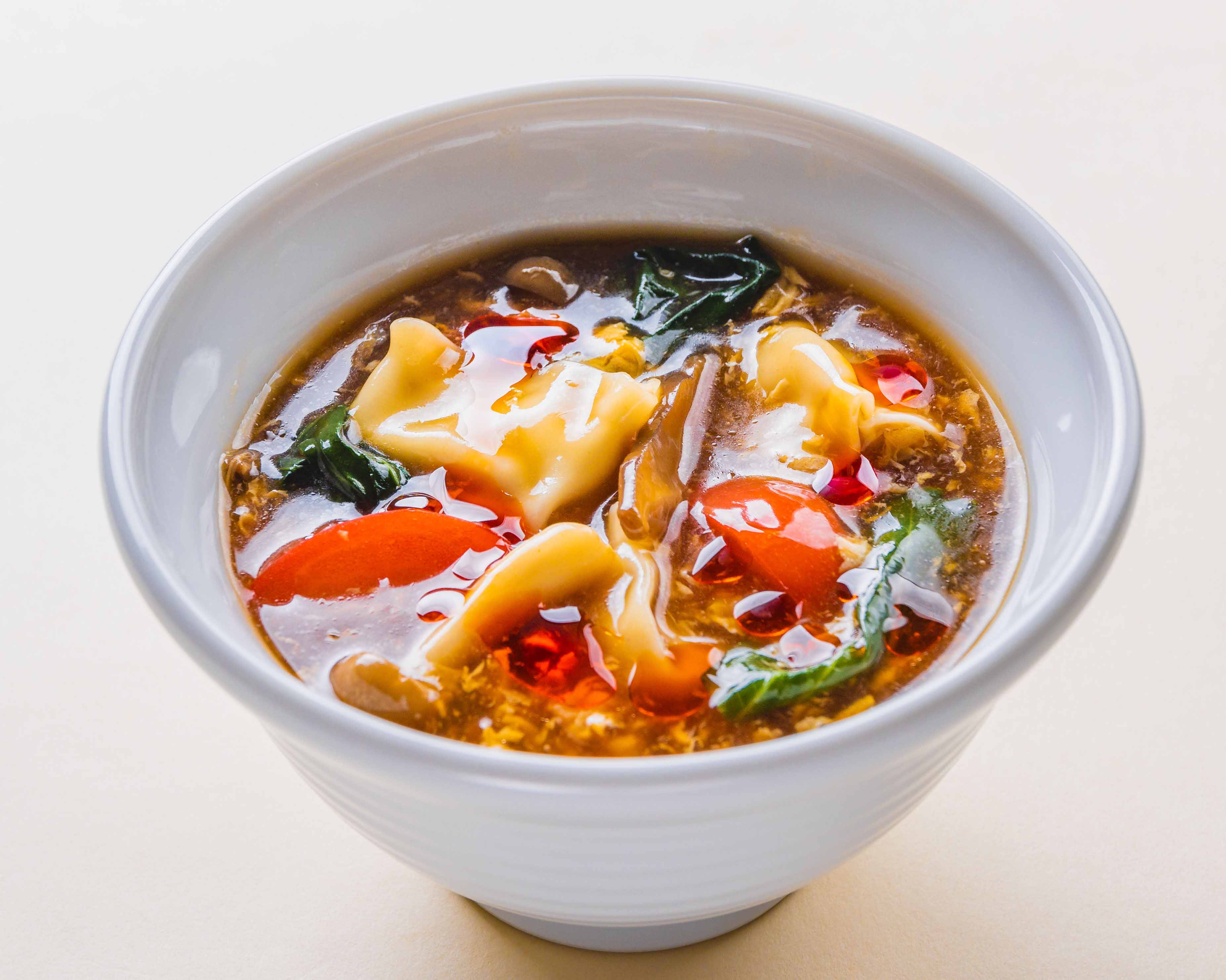 西安餃子 黒酢のサンラースープ餃子<3個>