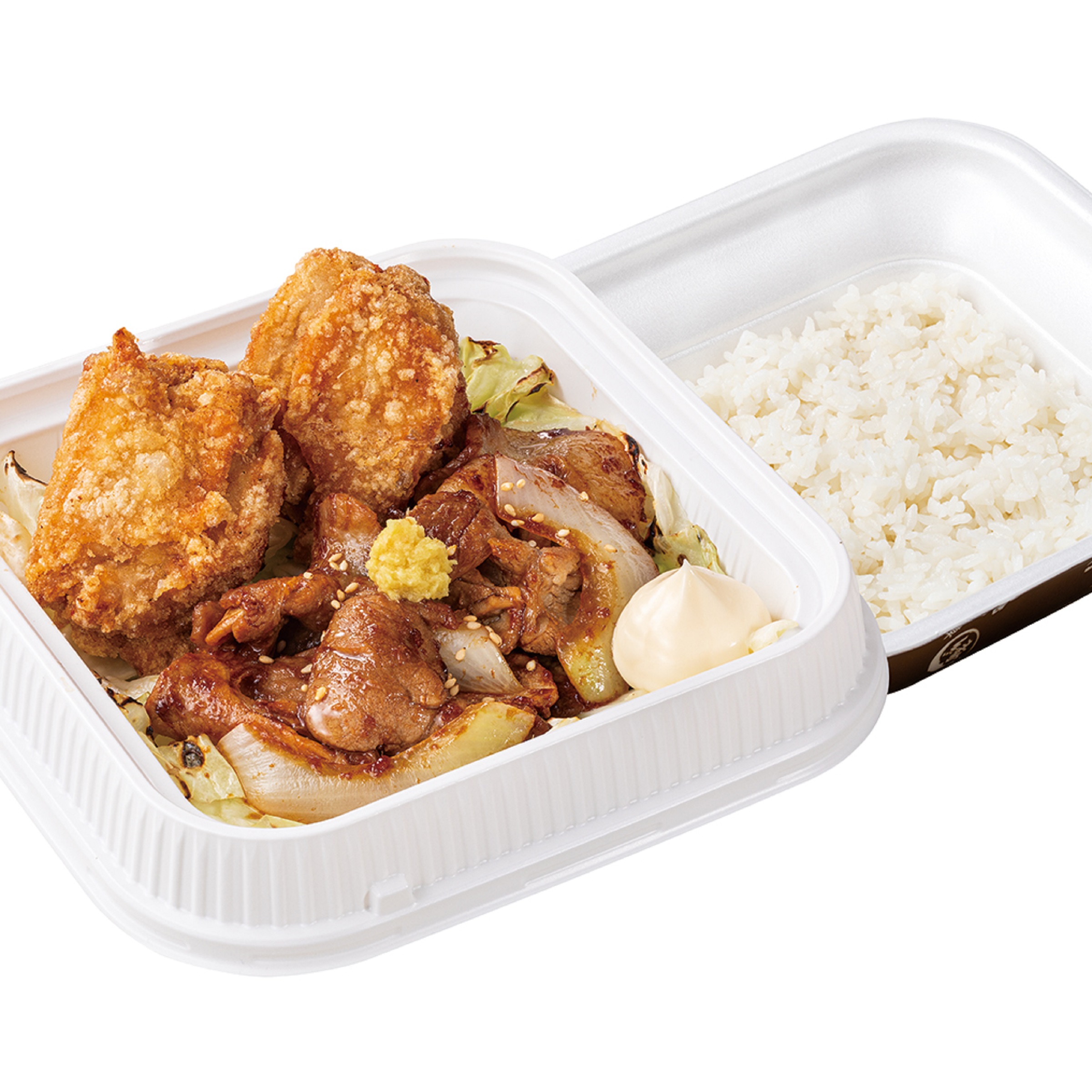 からやま しょうが焼きの2種盛り弁当