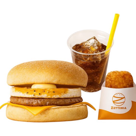 ゼッテリア ZETTERIA 【モーニングセット】ソーセージエッグマフィン Sausage & Egg Muffin Set