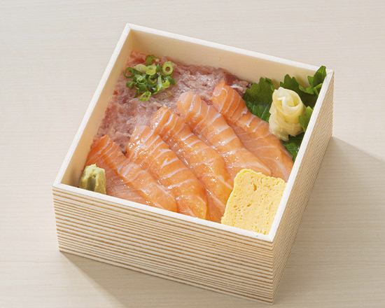 藍屋 ねぎとろとサーモン丼