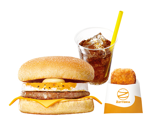 ゼッテリア ZETTERIA 【モーニングセット】ソーセージエッグマフィン Sausage ＆ Egg Muffin Set