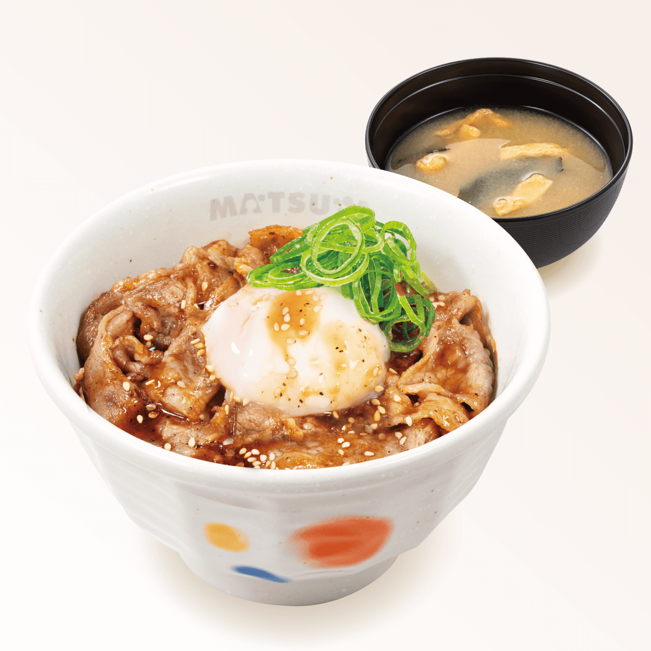 松屋 新焼き牛めし(味噌汁付)