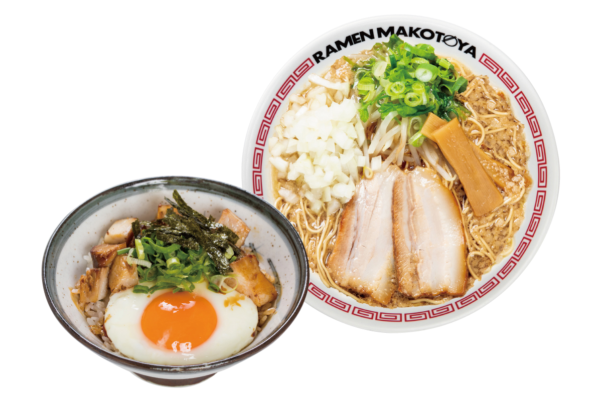 ラーメンまこと屋 背脂醤油ラーメン焼豚丼セット