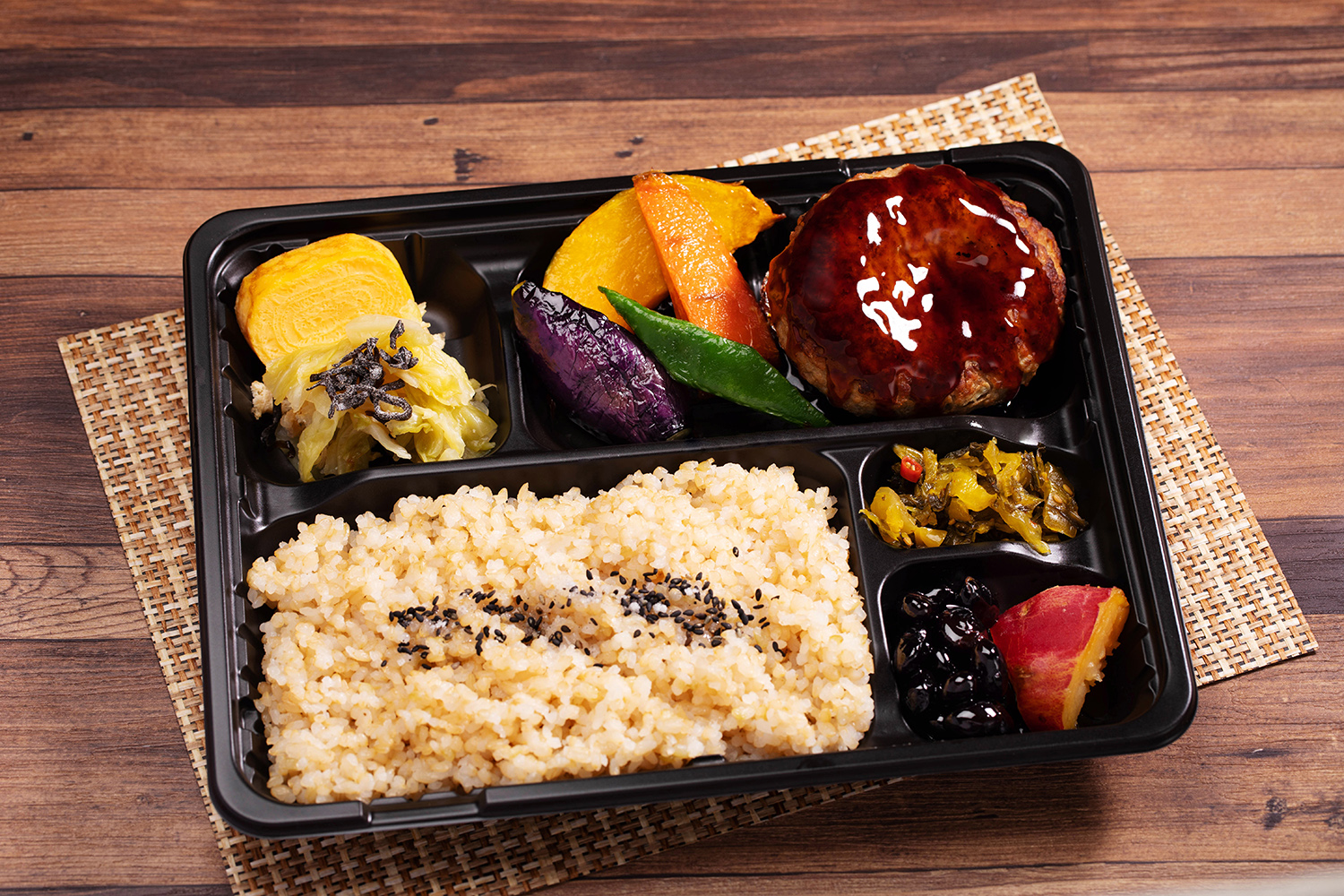 あえん ハンバーグ 照り焼きソース弁当