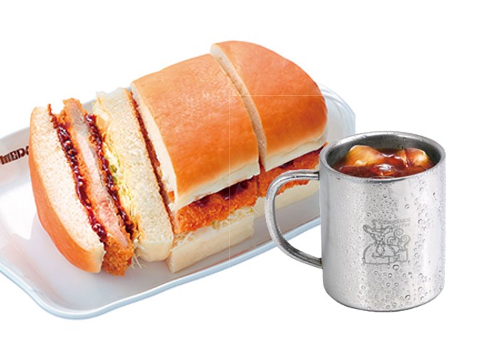 コメダ珈琲店 みそカツパンセット