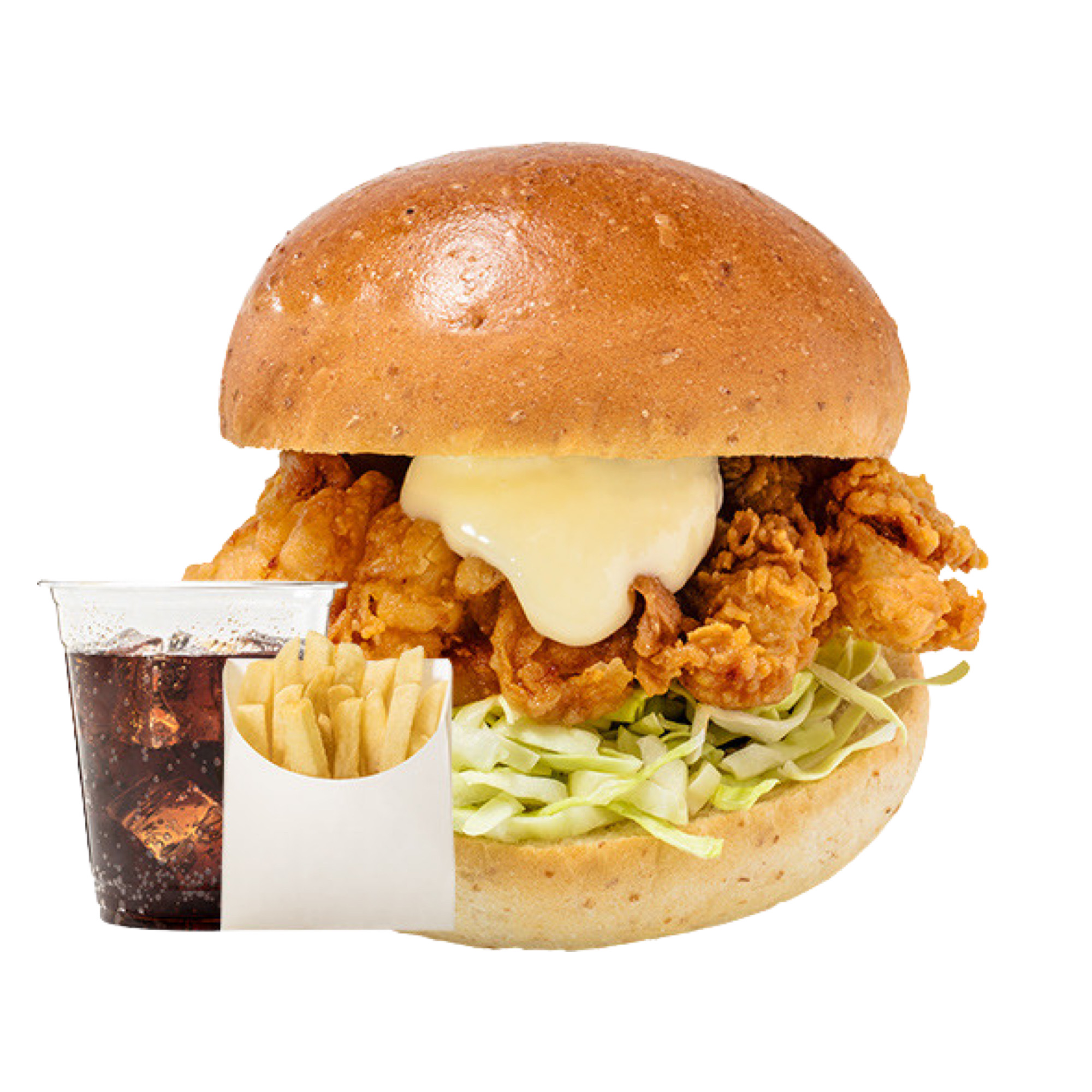 チョアチキン 【NEW】チョアチキンバーガーセット(ポテトSサイズ・ドリンク付き)