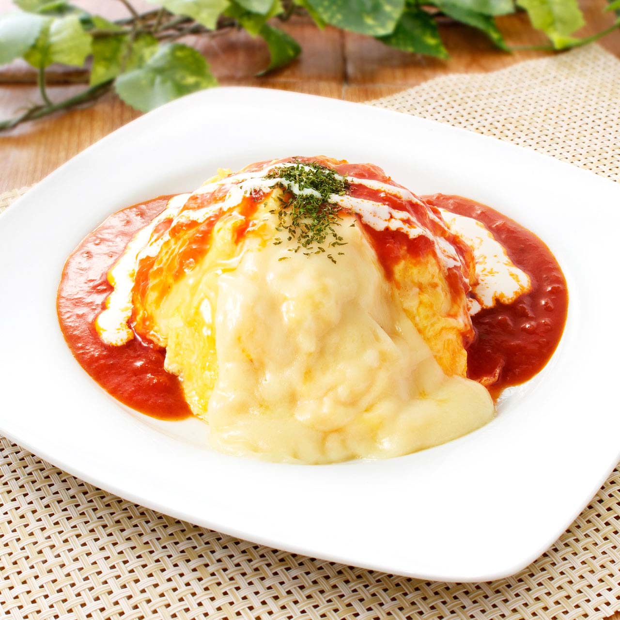 デリズ とろ～りチーズ＆ 【トマトソース】オムライス≪4294≫