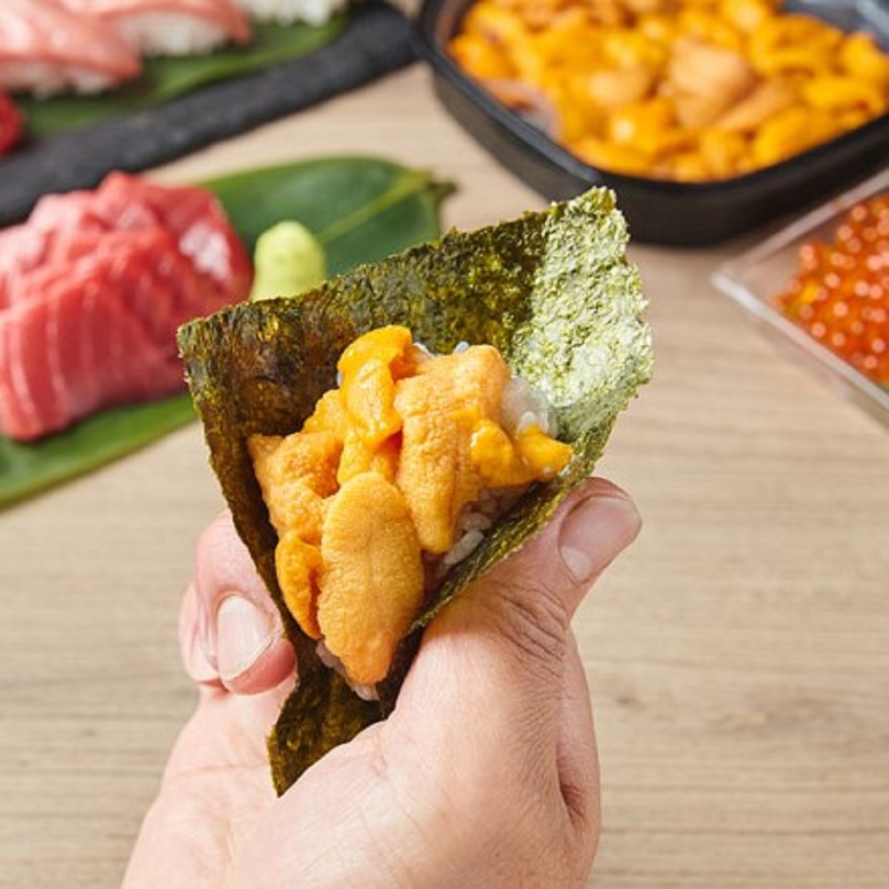 うに小屋 ⑥厳選・3種手巻き寿司セット【応援価格】2～3人前24貫分