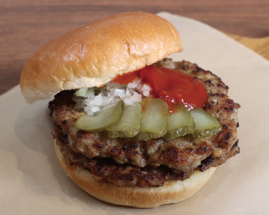 ハンバーグTERU F-1162】ダブルハンバーガーDouble Regular burger