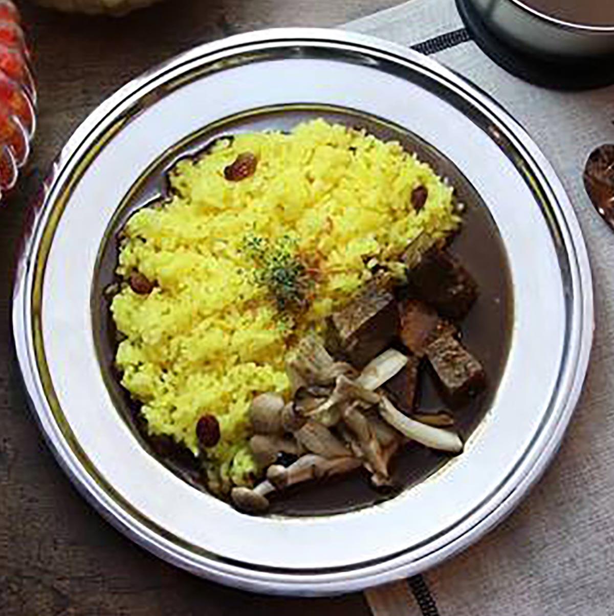 ビーフ＆4種のきのこカレー