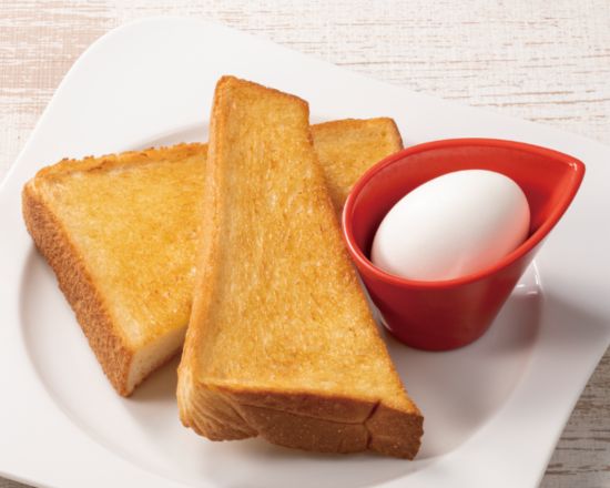 むさしの森珈琲 MO)トースト＆ゆで玉子セット