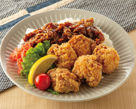 二段仕込み唐揚げ『鶏の福』 牛カルビ丼唐揚げ弁当(5個)