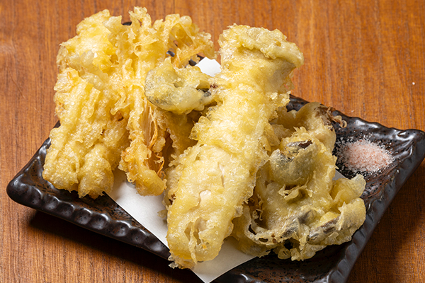 山下本気うどん きのこ天盛り