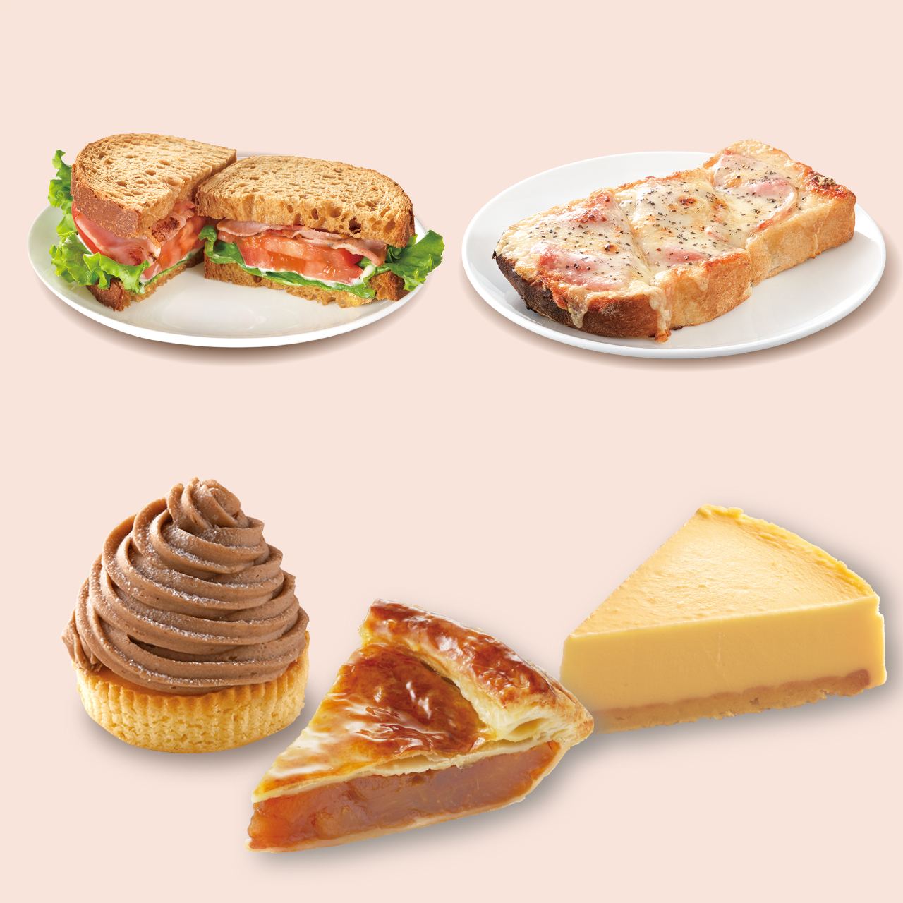 上島珈琲店 サンドウィッチ＆ケーキセットB