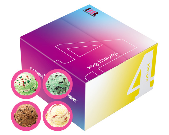 サーティワンアイスクリーム バラエティボックス レギュラー4個 Bセット