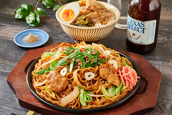 国産鶏むね焼そば＆選べるミニ丼セット