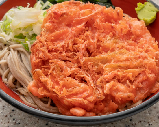 富士そば (冷)紅生姜天そば