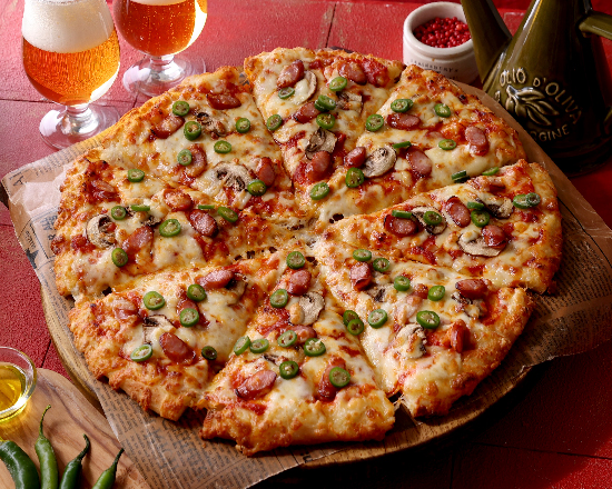 ピザーラスタイル 【大辛 唐辛子2倍】セラーノペッパー＆ソーセージ