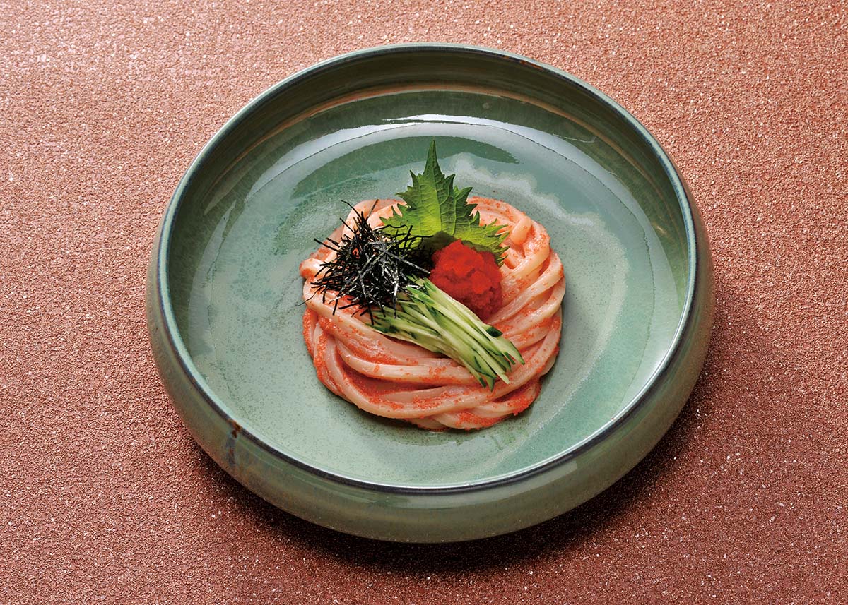 つるとんたん人気No.3 明太子の冷たいおうどん