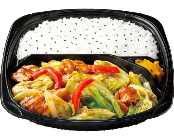 キッチンオリジン 4種の醤仕立て！回鍋肉弁当～1日に必要な野菜の1/2使用～