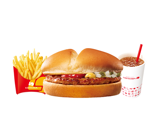 ロッテリア 【セット】ハンバーガー Hamburger Set
