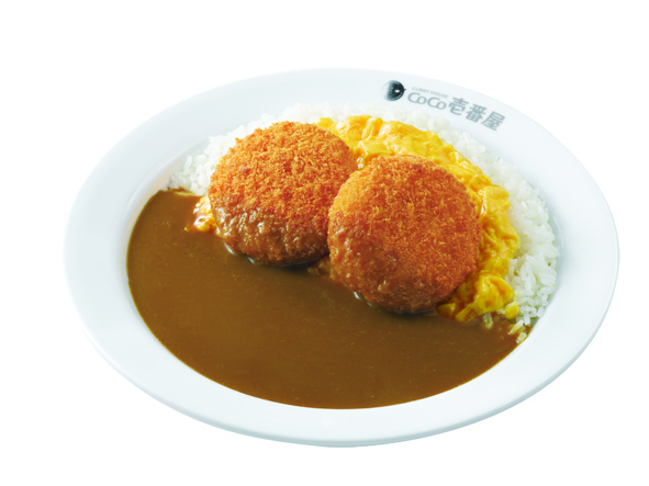 カレーハウスCoCo壱番屋 クリームコロッケカレー(カニ入り)(2個)+スクランブルエッグ