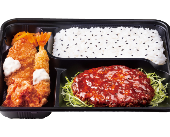 キッチンオリジン Dx直火焼ハンバーグ弁当～コク旨デミソース～