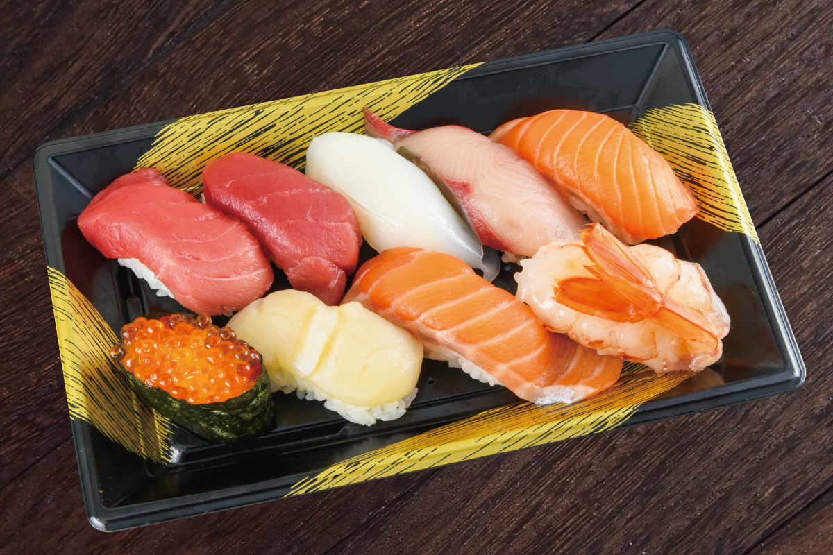 大起水産回転寿司 厳選にぎり1人前(9貫)[Premium Sushi Set(9 Piece)]