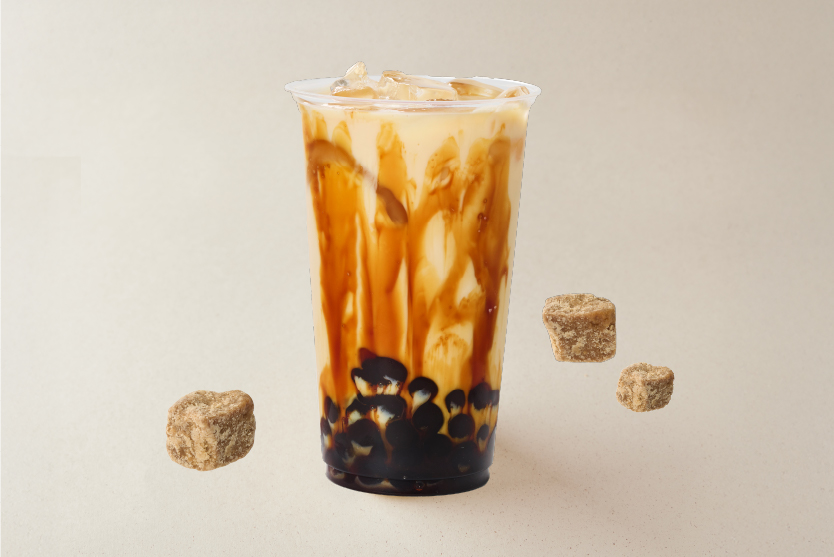 至福の贅沢「恋するクレープ」 タピオカ 黒糖ミルクティー Tapioca Brown Sugar Milk Tea