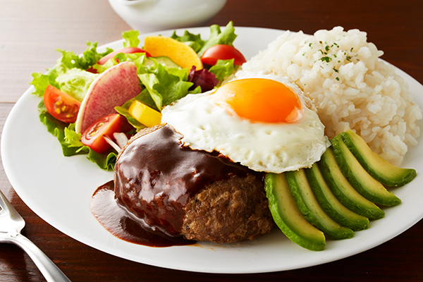 黒毛和牛ハンバーグ専門店 福よし 黒毛和牛・国産牛100%とろけるロコモコプレート