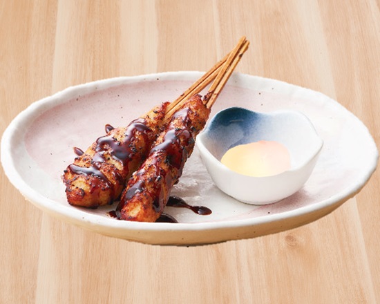 夢庵 月見つくね串(2本)(温玉)