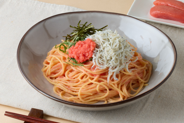 濃厚たらこパスタ「たらこと私」 しらすたっぷりオリジナルたらこパスタ Whitebait Tarako Pasta