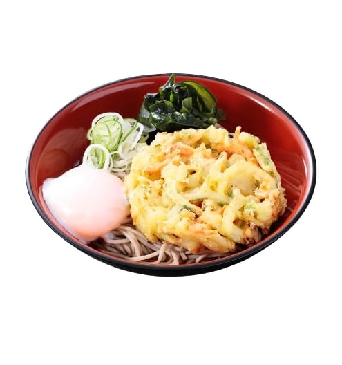 富士そば (冷)天玉そば 又は うどん (Cold) Tempura Egg Soba/Udon