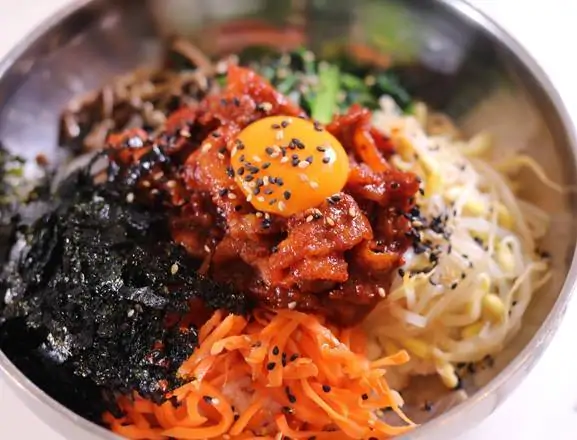 韓国料理 ホンデポチャ (NEW)ピリ辛プルゴギ_ビビンパ(おかず3品付き)