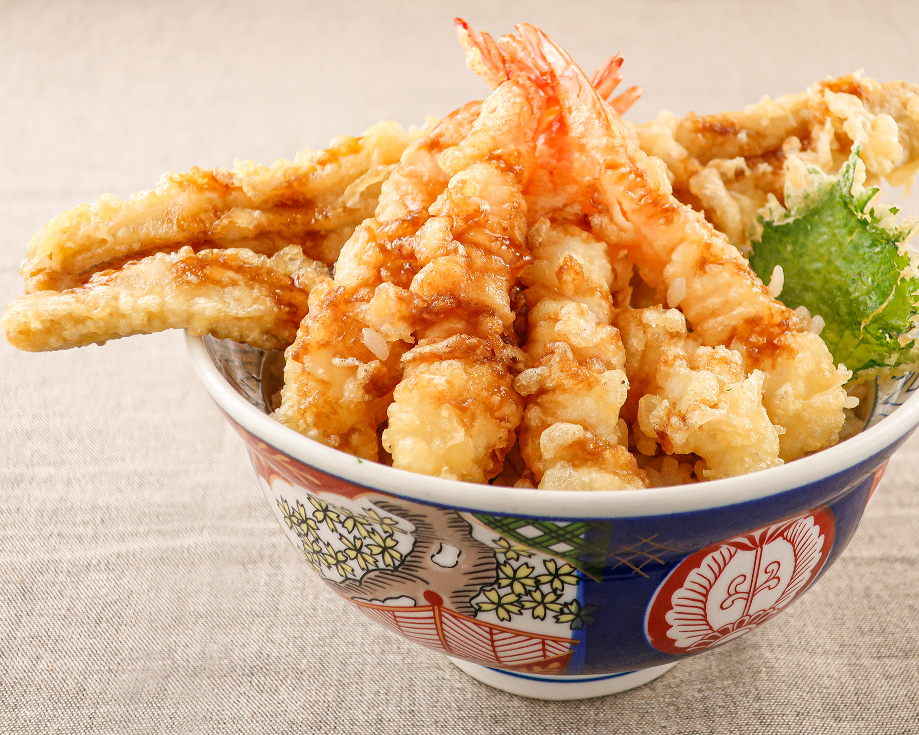 大盛海鮮天丼マウンテン 穴子一本と海老天丼