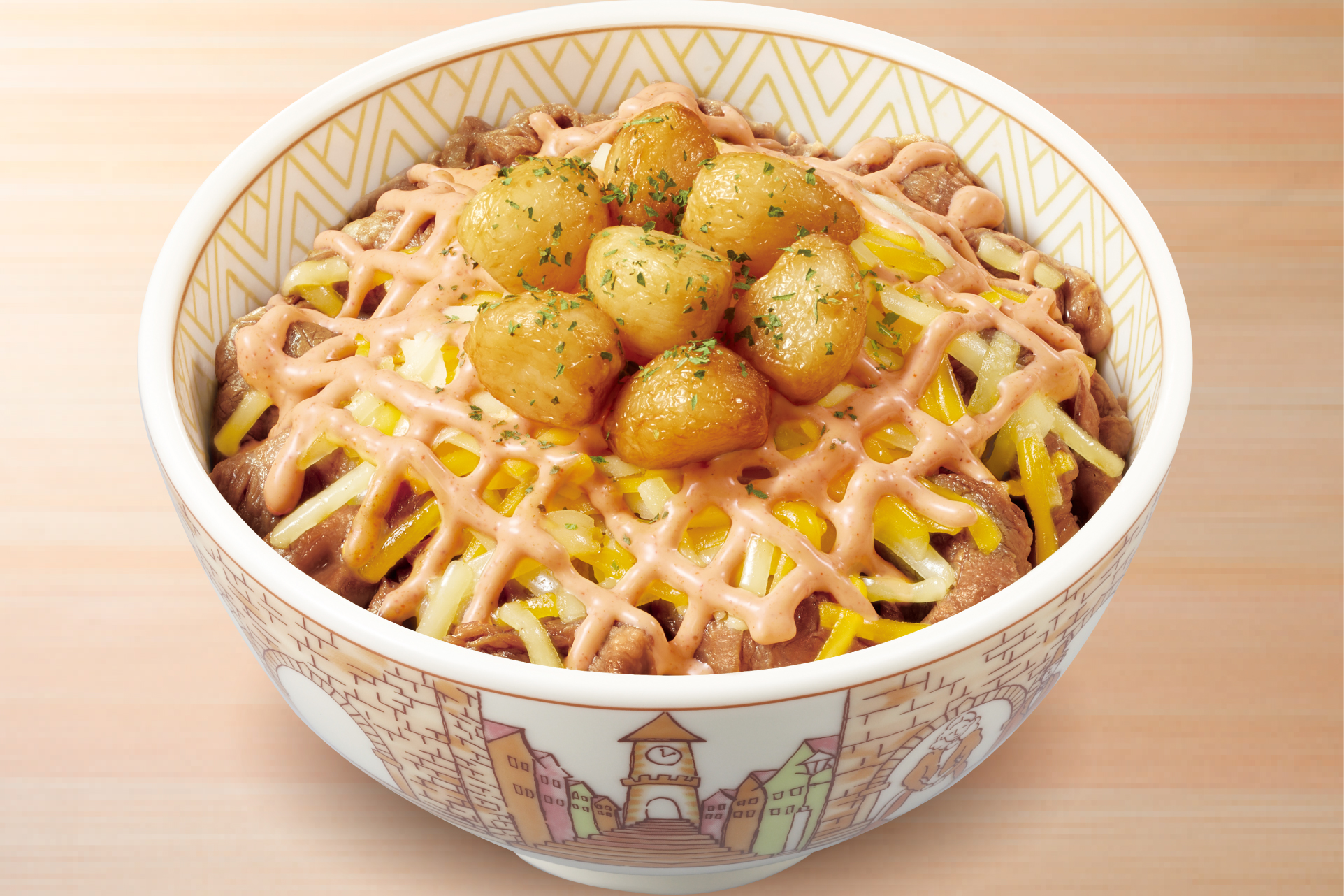 すき家 にんにく明太マヨチーズ牛丼