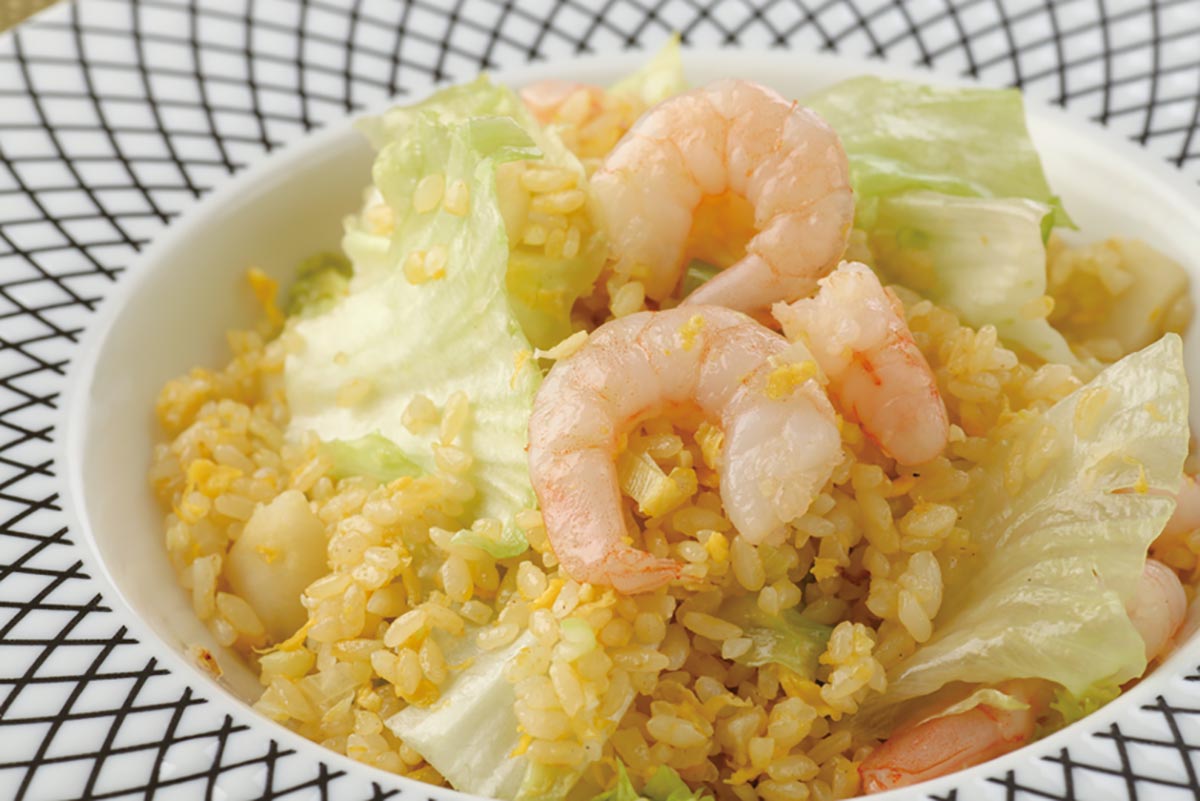 健康中華青蓮 ぷりぷり海老の葱塩チャーハン