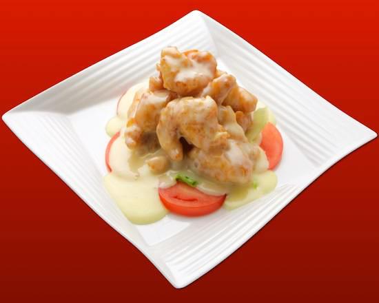 梅蘭 大エビのマヨネーズ和え