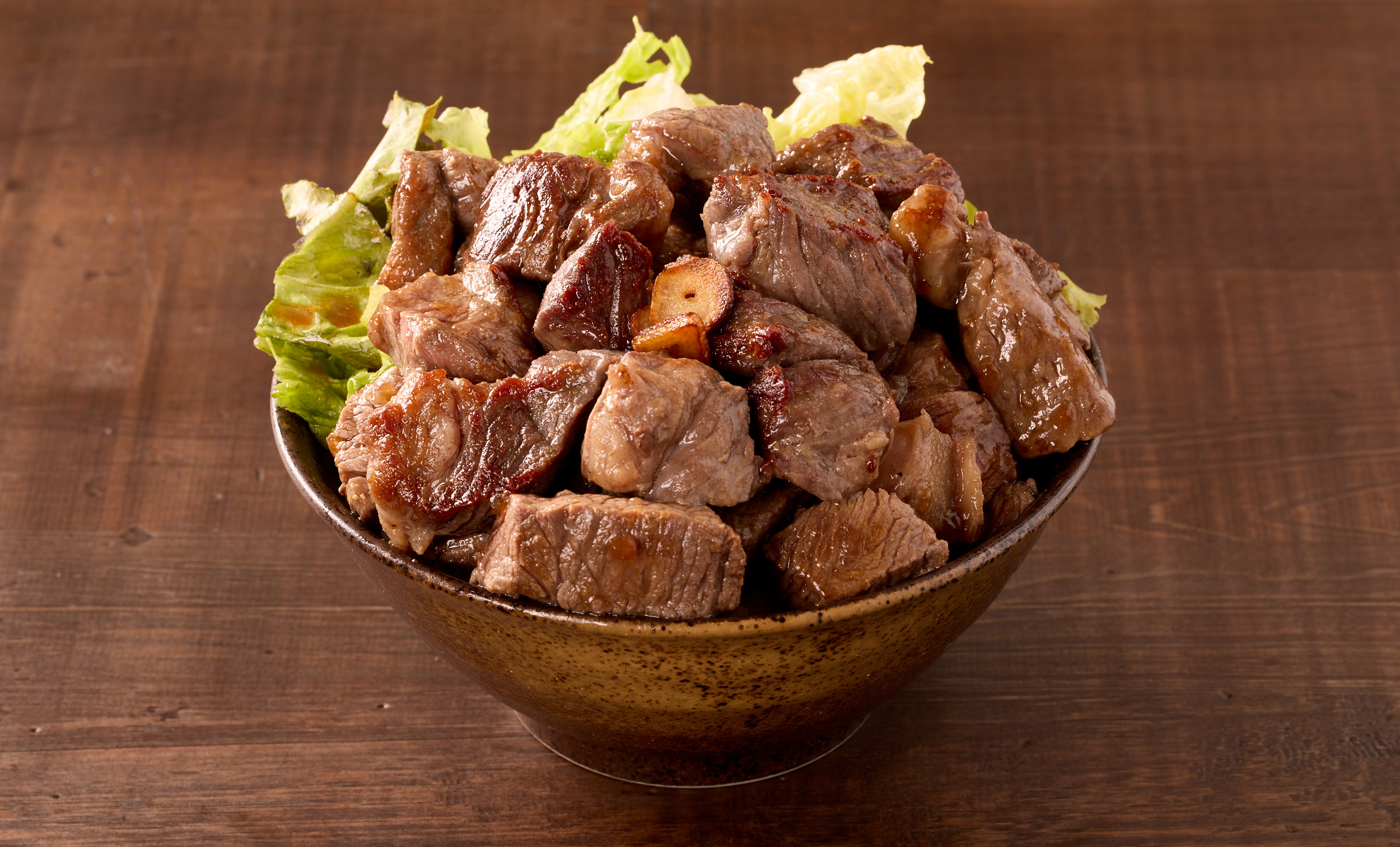 肉テロ!肉たらしくてぎゅう 【肉大盛】カットステーキ丼(200g)Cut Beef Steak Bowl