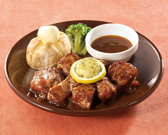 ジョナサン ヒレコロステーキ 和風オニオンソース