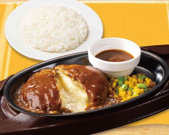 ガスト ラッキーチーズINハンバーグ（ライス付き）