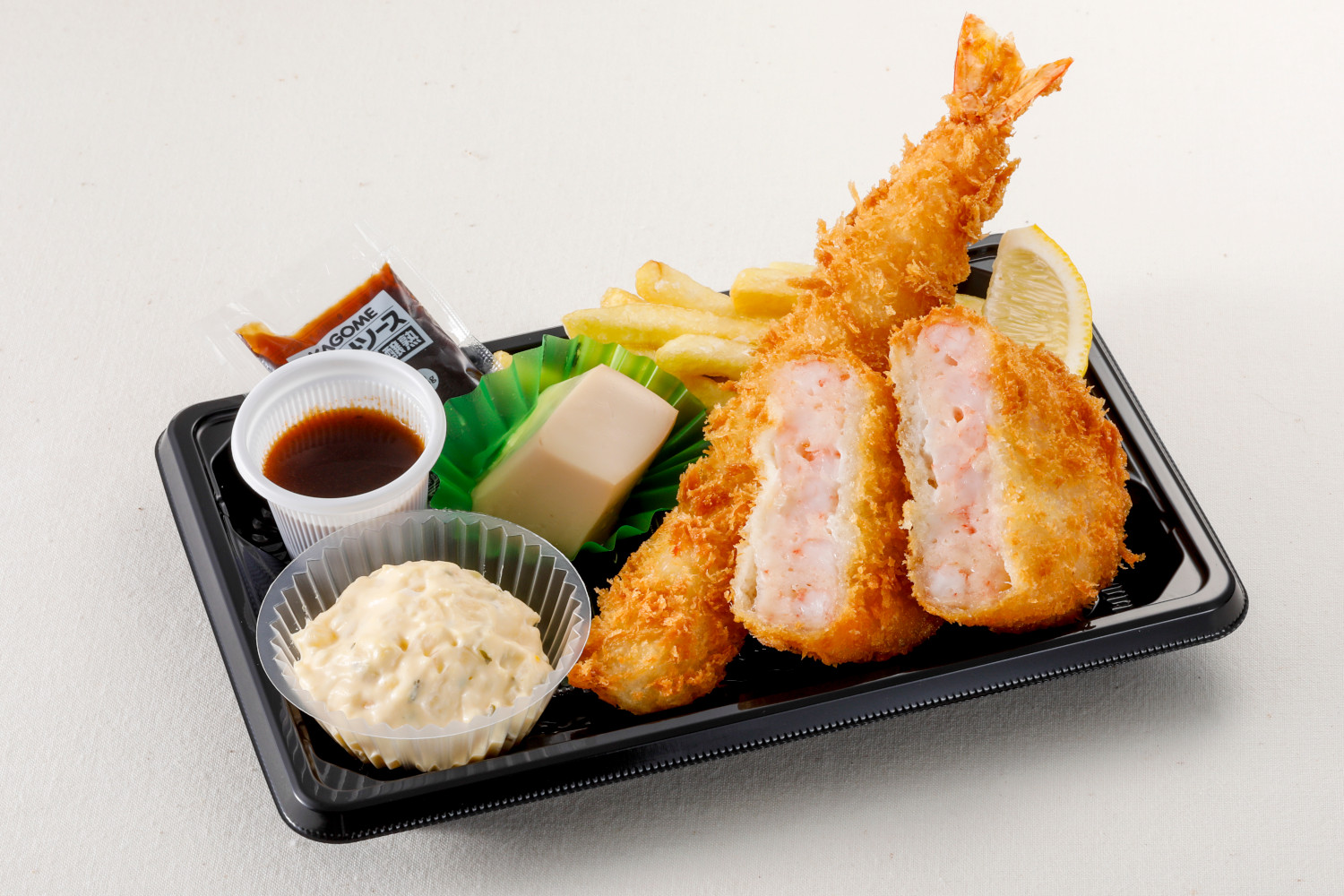 和食さと 大海老フライと海老カツ