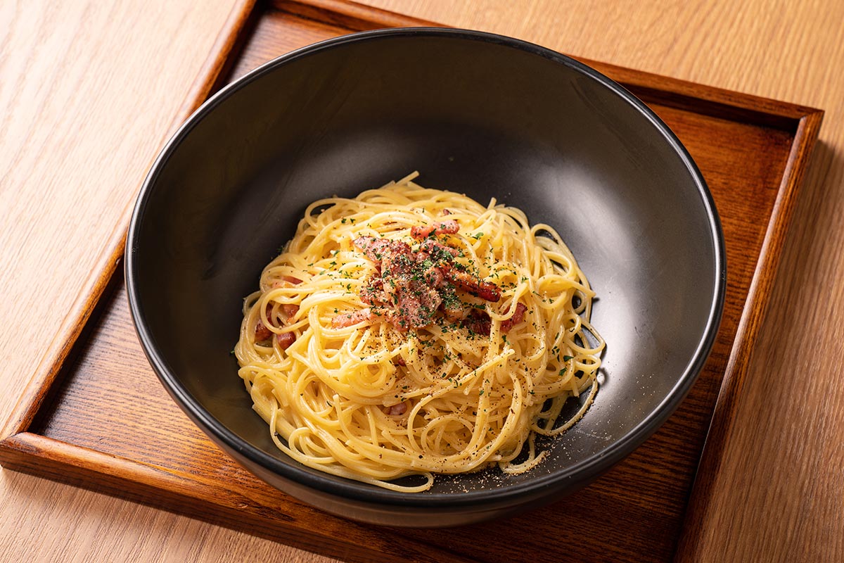 すぱじろう カリカリベーコンのクリーミーカルボナーラ