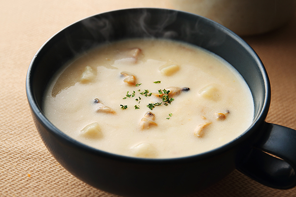 黒毛和牛ハンバーグ専門店 福よし クラムチャウダー