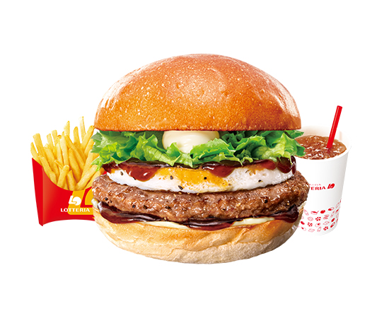 ロッテリア 【セット】絶品たまてりバーガー Ultimate Teriyaki Burger with Egg Set