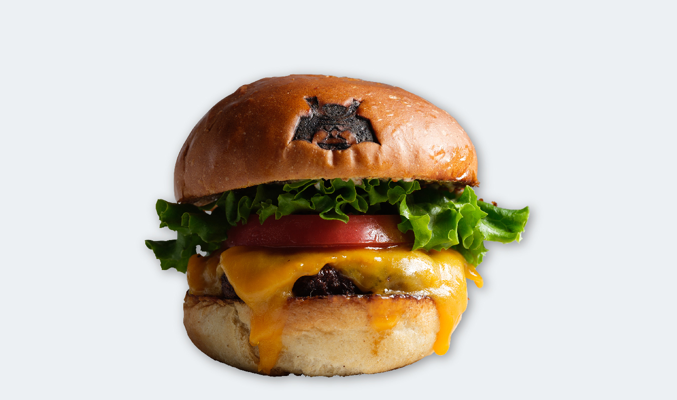 SHOGUN BURGER プラントベースドビーフチーズバーガーPlant-based beef cheeseburger