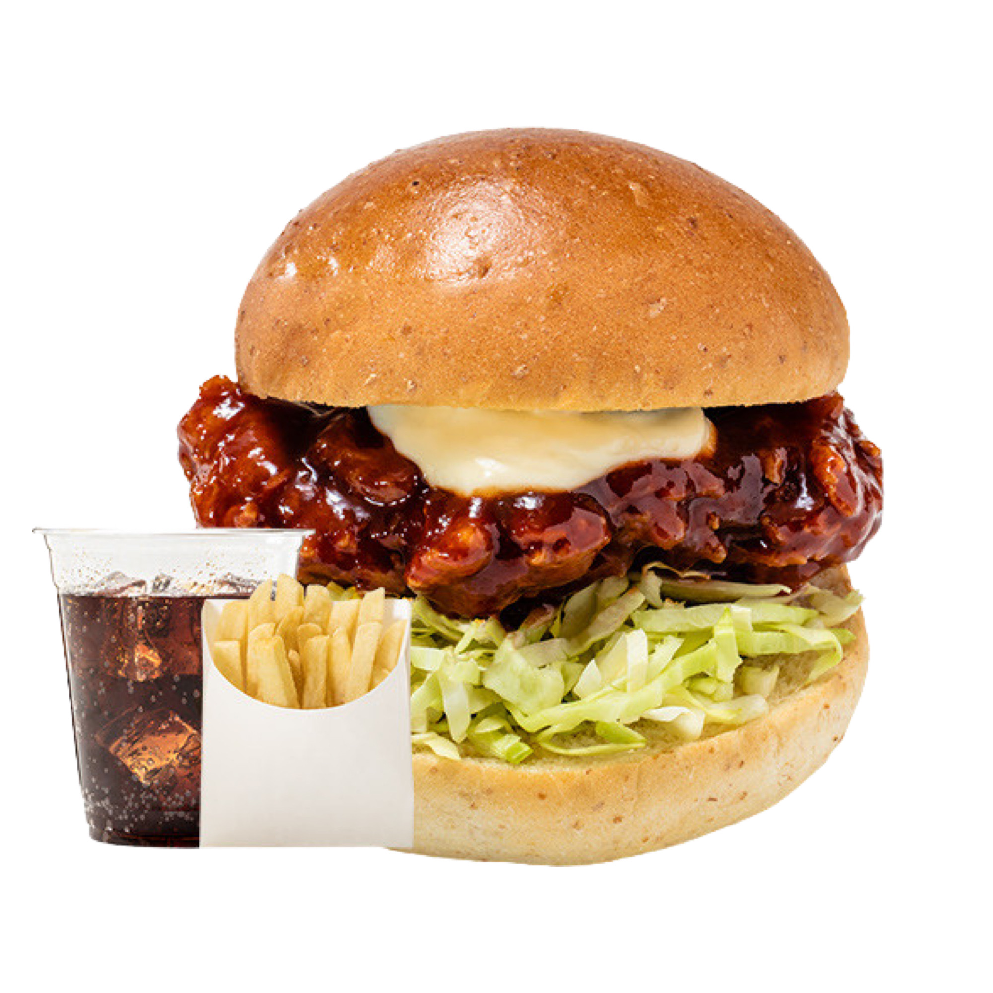 チョアチキン 【NEW】激辛チキンバーガーセット(ポテトSサイズ・ドリンク付き)